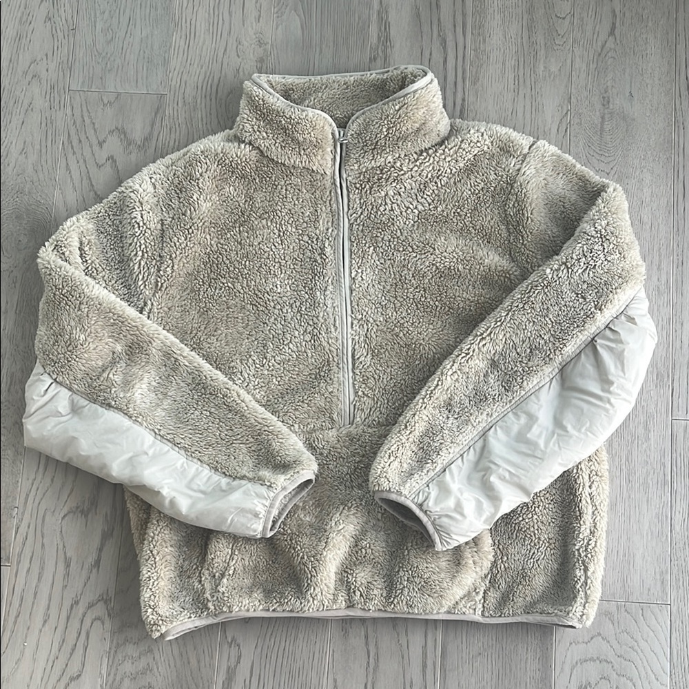 Dylan Los Angeles Cozy Sherpa Fleece Pullover 1/2 Zip Medium - Picture 2 of 9